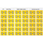 AVERY 43317 LABEL LETTER Q 25X38MM YELLOW 180PK