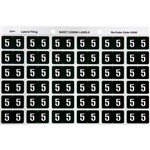 AVERY 43345 LABEL NUMBER 5 25X38MM DARK GREEN 180PK
