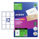 AVERY 936116 J8164 ADDRESS LABELS INKJET 12UP WHITE PACK 50
