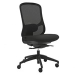 BURO QUANTUM CHAIR MESH BACK WITHOUT ARMS BLACK