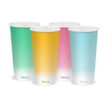 BIOPAK COLOURED COLD PAPER BIOCUP 600ML20OZ PACK 50