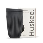 BIOPAK HUSKEECUP AND LID 12OZ CHARCOAL