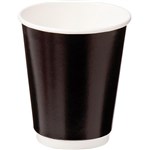 CASTAWAY CADW8BLK DOUBLE WALL COFFEE CUP 280ML 8OZ BLACK PK25
