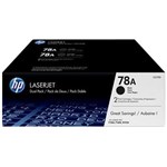 HP CE278AD NO 78A TONER CARTRIDGE BLACK TWIN PACK