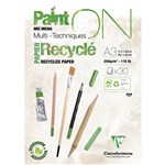 CLAIREFONTAINE PAINTON RECYCLED MULTI MEDIA PAD A3