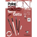 CLAIREFONTAINE PAINTON TERRACOTTA MULTI MEDIA PAD A5