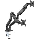 CANOHM GAS SPRING DUAL MONITOR ARM BLACK
