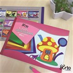ARTO GLOSSY COLOURED PAPER PAD A4