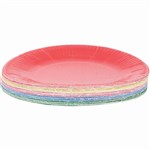 ZART PAPER PLATES 230MM ASSORTED PACK 50