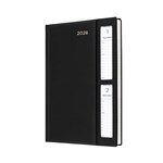 2025 COLLINS BELMONT 287WV99 A5 2 DAYS PER PAGE WINDOW FACED DIARY BLACK