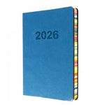 COLLINS RAINBOW EDGE ED153U57 DIARY WEEK TO VIEW A5 BLUE