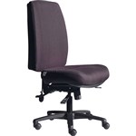 DAL ERGOSELECT STRIDE CHAIR EXTRA HIGH BACK BLACK NYLON BASE NO ARMS LARGE SEAT FABRIC BLACK