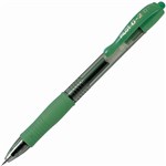 PILOT G2 RETRACTABLE GEL INK PEN 05MM GREEN BOX 12
