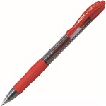 PILOT G2 RETRACTABLE GEL INK PEN 10MM RED