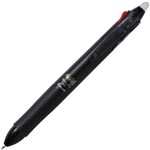 PILOT FRIXION 3IN1 RETRACTABLE ERASABLE GEL INK PEN 05MM BLACK BARREL