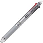 PILOT FRIXION 3IN1 RETRACTABLE ERASABLE GEL INK PEN 05MM DARK SILVER BARREL