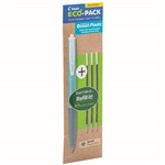 PILOT ECO PACK SUPER GRIP G RETRACTABLE BALLPOINT PEN 07MM WITH 3 REFILLS BLACK