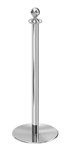 CROWD CONTROL ROPE POST CHROME 1000MM HEIGHT