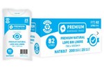 AUSTAR 82L CLEAR BIN LINER 790MM X 1000MM PACK 25 SHIPS FROM SYDNEY