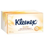KLEENEX FACIAL TISSUES ALOE VERA 3PLY WHITE  BOX 140 