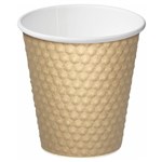 CASTAWAY CADMPLFJ8BR DIMPLE FULL JACKET INSULCUP PAPER CUP 8OZ 280ML BROWN CTN500