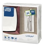 TORK LINSTYLE WHITE DINNER NAPKIN 8F PACK 50 X 12 BOX12