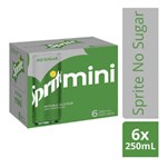 SPRITE MINI CAN  NO SUGAR  250ML CTN6