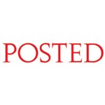 SHINY STAMP PREINKED POSTED RED