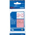 BROTHER TZERE54 RIBBON TAPE 24MM GOLD ON PINK