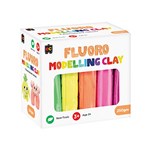 EDUCATIONAL COLOURS MODELLING CLAY FLURO 250G ASSORTED