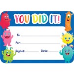 LEARNING CAN BE FUN GIGGLE  GROW YOU DID IT CERTIFICATES PACK 30