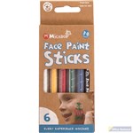 MICADOR TWISTABLE FACE PAINT STICKS ASSORTED PACK 6