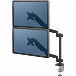 FELLOWES PLATINUM SERIES MONITOR ARM DUAL STACKING BLACK