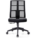 SYLEX JEFFERSON EXECUTIVE CHAIR MEDIUM MESH BACK BLACK