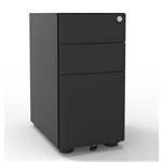 RAPIDLINE ETERNITY SLIMLINE MOBILE PEDESTAL DRAWER BLACK SATIN PC