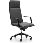 RAPIDLINE MIRAGE HIGH BACK CHAIR GENUINE BLACK LEATHER