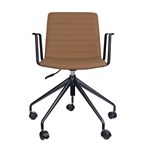 RAPIDLINE PIXEL 5 STAR CHAIR WITH ARMS AMBERBLACK