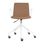 RAPIDLINE PIXEL 5 STAR CHAIR WITH ARMS AMBERWHITE