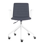 RAPIDLINE PIXEL 5 STAR CHAIR WITH ARMS FRENCH NAVYWHITE