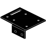 RAPIDLINE SHUSH30 SCREEN SINGLE SIDE BRACKET BLACK PACK 2