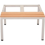 RAPIDLINE SEAT AND STAND 610 X 700 X 350MM SILVER GREYLIGHT OAK