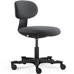 RAPIDLINE YOYO CHAIR MEDIUM BACK DARK GREY BLACK FRAME