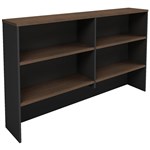 OM PREMIER OVERHEAD HUTCH 1800 X 325 X 1080MM REGAL WALNUTCHARCOAL