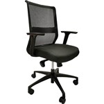 ONYX II TASK CHAIR MEDIUM MESH BACK WITH ARMS BLACK