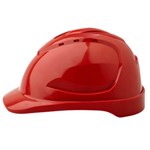 ZIONS HHV9R HARD HAT WITH VENTED PINLOCK HARNESS RED