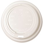 HUHTAMAKI PREMIUM COFFEE CUP LID 1216OZ WHITE PACK 50