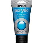 REEVES PREMIUM ACRYLIC PAINT 75ML TUBE CERULEAN BLUE HUE