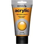 REEVES PREMIUM ACRYLIC PAINT 75ML TUBE ORANGE