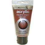 REEVES PREMIUM ACRYLIC PAINT 75ML TUBE BURNT SIENNA