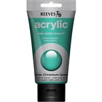 REEVES PREMIUM ACRYLIC PAINT 75ML TUBE OXIDE CHROME GREEN